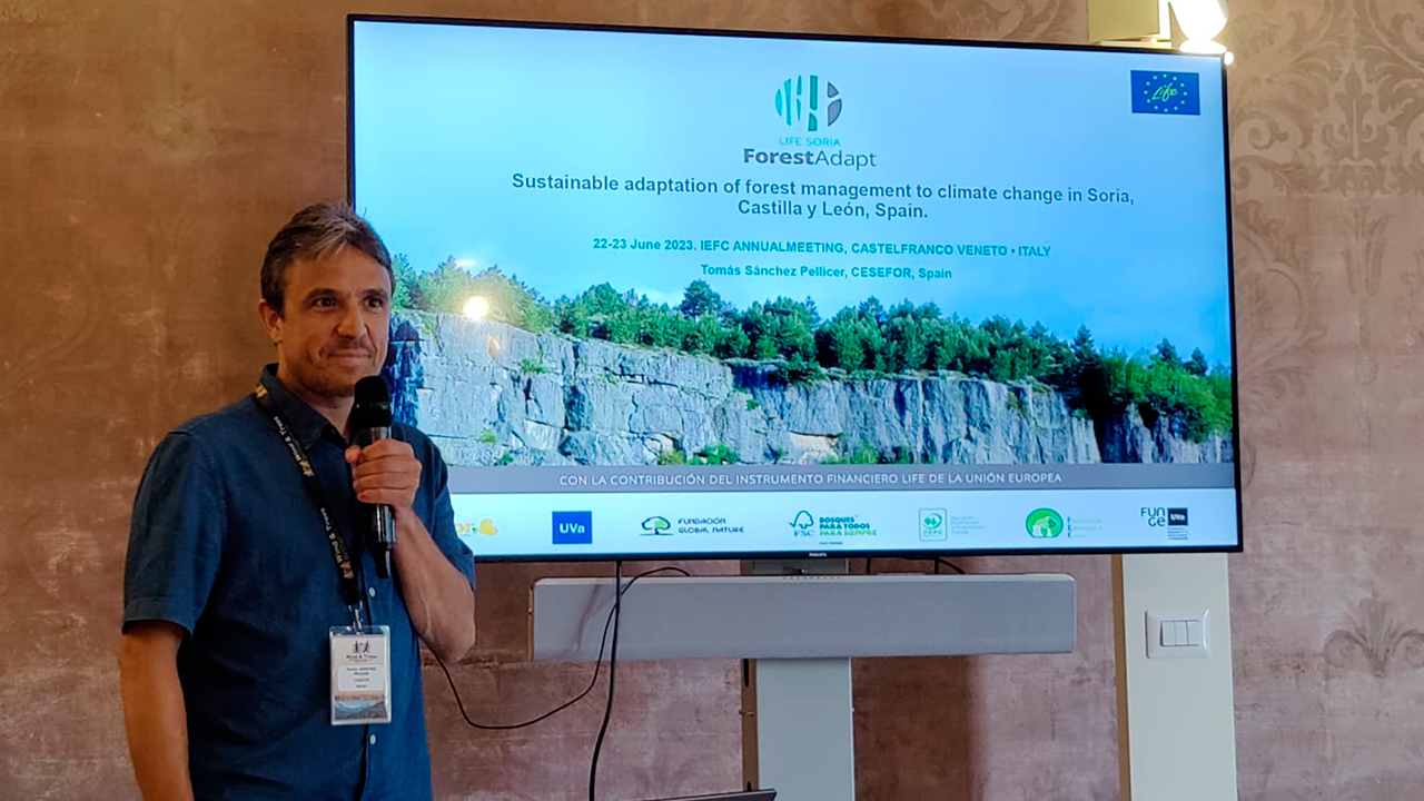 Presentación de LIFE Soria Forest Adapt en la Asamblea de IEFC