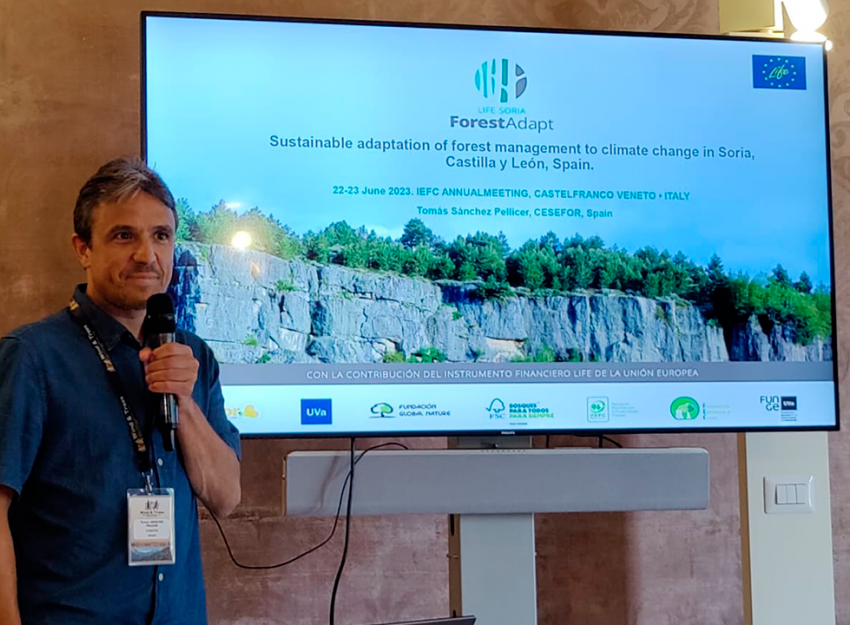 Presentación de LIFE Soria Forest Adapt en la Asamblea de IEFC